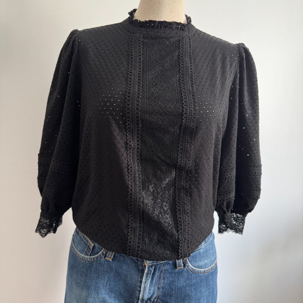Reitmans - Black Embroidered Shirt